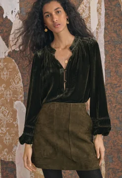Lace-Sleeve Blouse*Wrap London Online