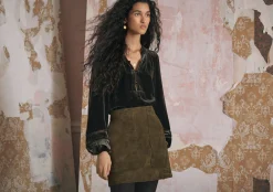 Lace-Sleeve Blouse*Wrap London Online
