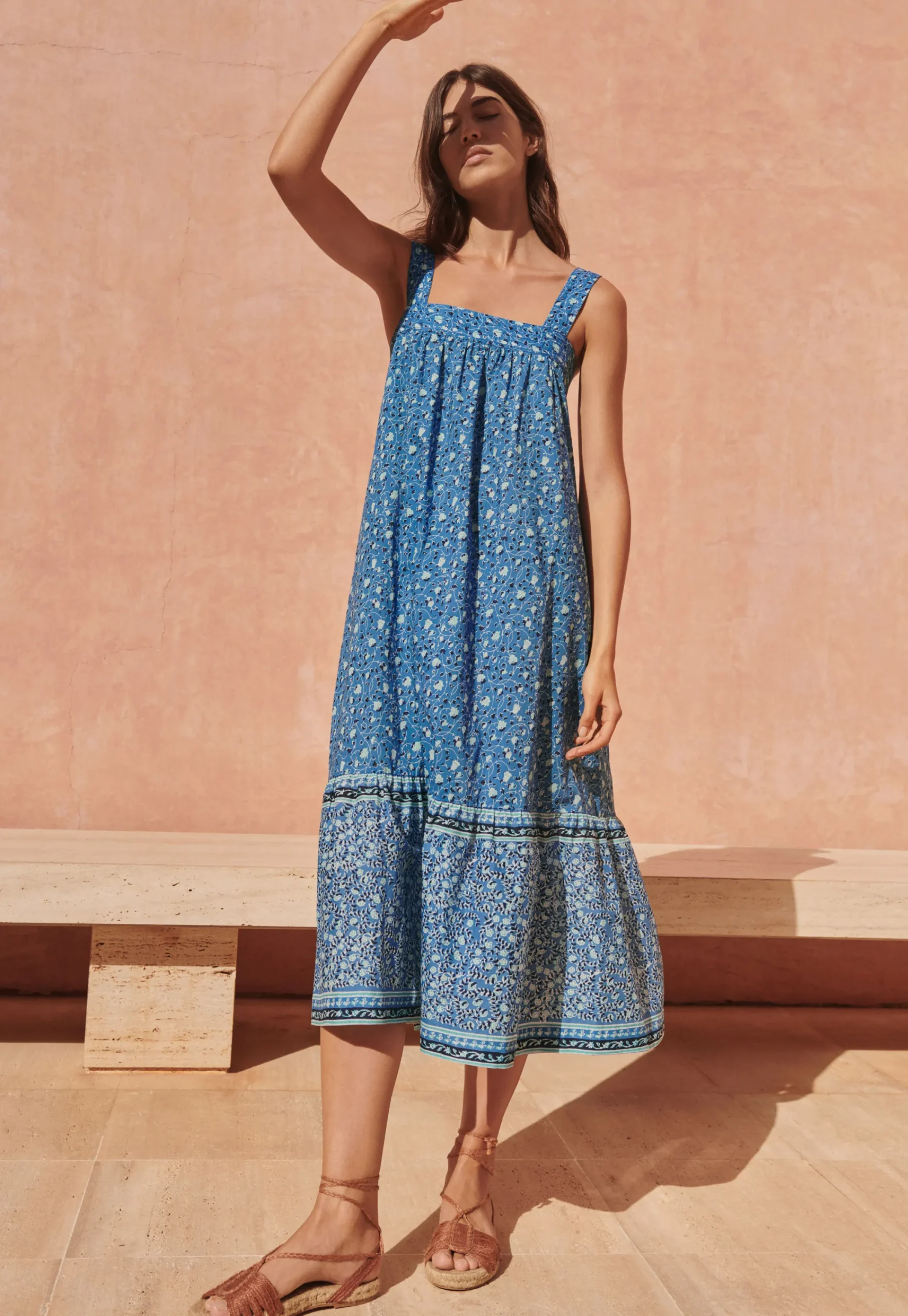 Lace-Up Raffia Sandals*Wrap London Outlet