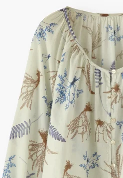 Leaf-Print Blouse*Wrap London Cheap