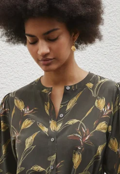 Leaf-Print Dress*Wrap London Store