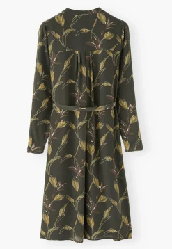 Leaf-Print Dress*Wrap London Store