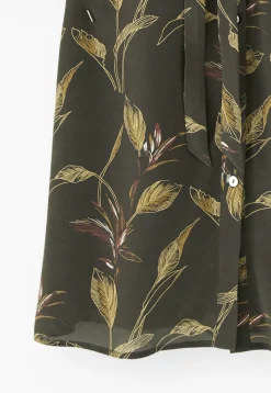 Leaf-Print Dress*Wrap London Store