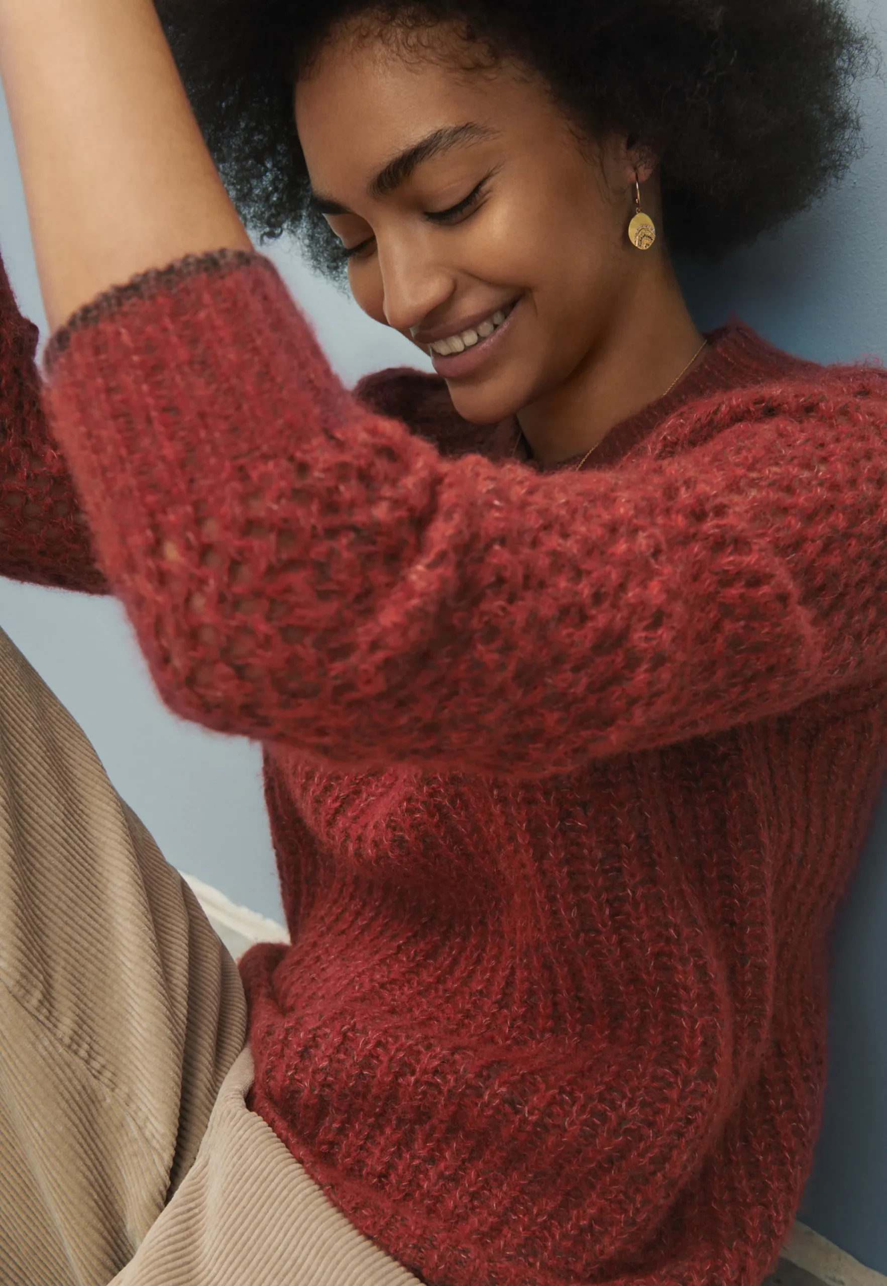 Mesh-Sleeve Sweater*Wrap London Flash Sale