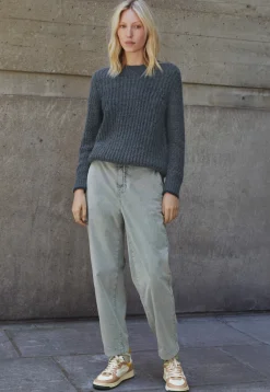 Mesh-Sleeve Sweater*Wrap London Shop