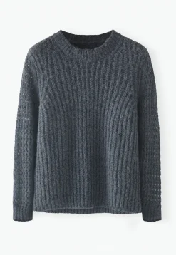Mesh-Sleeve Sweater*Wrap London Shop