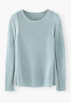Mesh-Stitch Sweater*Wrap London Discount