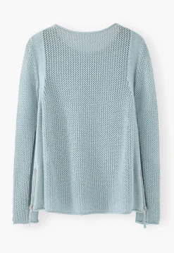 Mesh-Stitch Sweater*Wrap London Discount