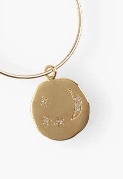 Moons-And-Stars Pendant Hoop Earrings*Wrap London Shop