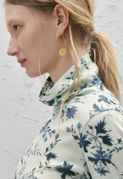Moons-And-Stars Pendant Hoop Earrings*Wrap London Shop