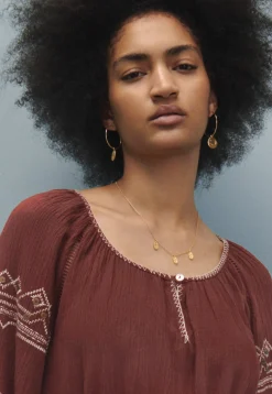 Moons-And-Stars Pendant Hoop Earrings*Wrap London Shop
