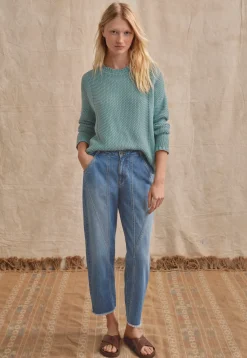Moss-Stitch Sweater*Wrap London Discount