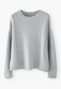 Moss-Stitch Sweater*Wrap London Hot