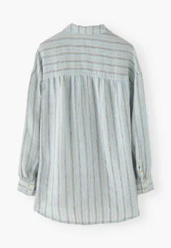 Oversized Striped Shirt*Wrap London Discount