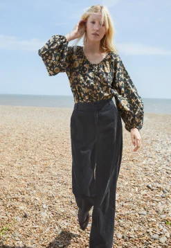 Printed Blouse*Wrap London Cheap
