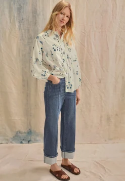 Printed Boyfriend Shirt*Wrap London Cheap