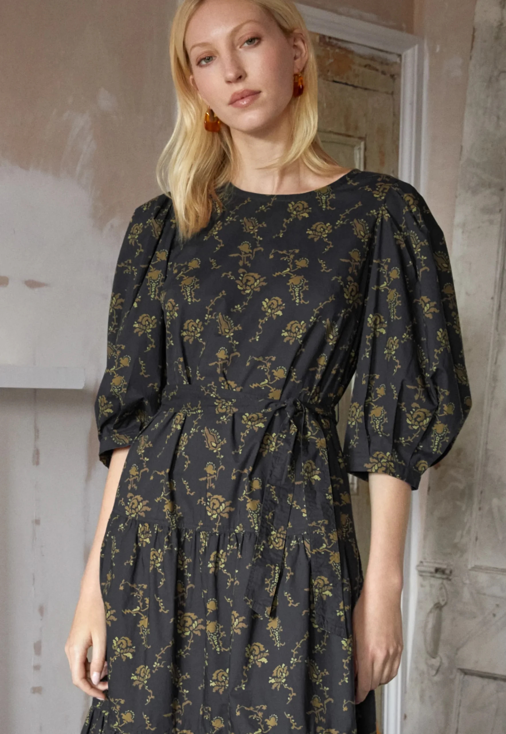 Printed Dress*Wrap London New