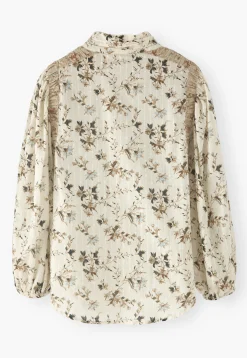Printed High-Neck Blouse*Wrap London Cheap