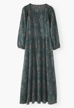 Printed Maxi-Dress*Wrap London Discount