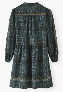 Printed Notch-Neck Dress*Wrap London Sale