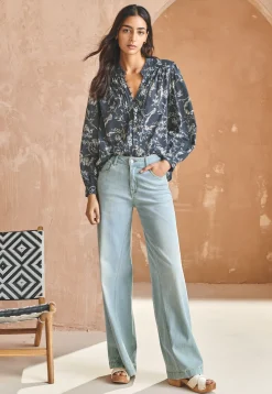 Printed Peasant Blouse*Wrap London New