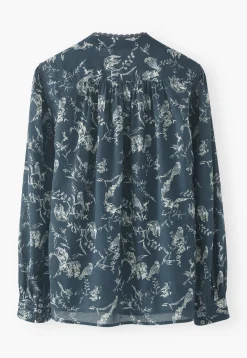 Printed Peasant Blouse*Wrap London New