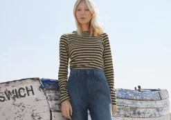 Printed Striped Top*Wrap London New