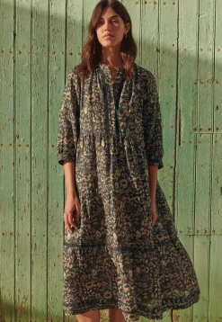 Printed Tiered Dress*Wrap London Outlet