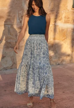 Printed Tiered Skirt*Wrap London Best