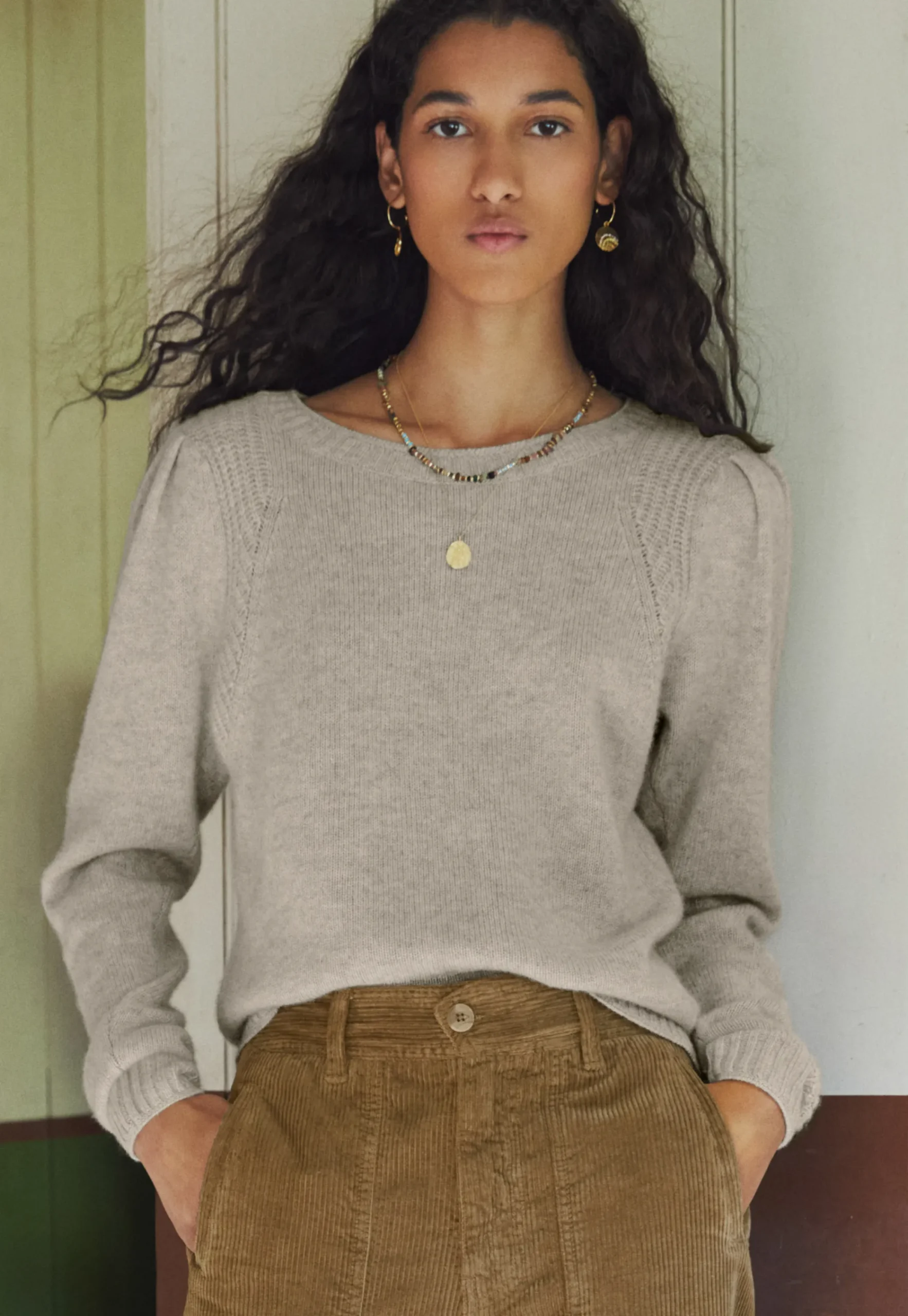 Puff-Sleeve Sweater*Wrap London Best