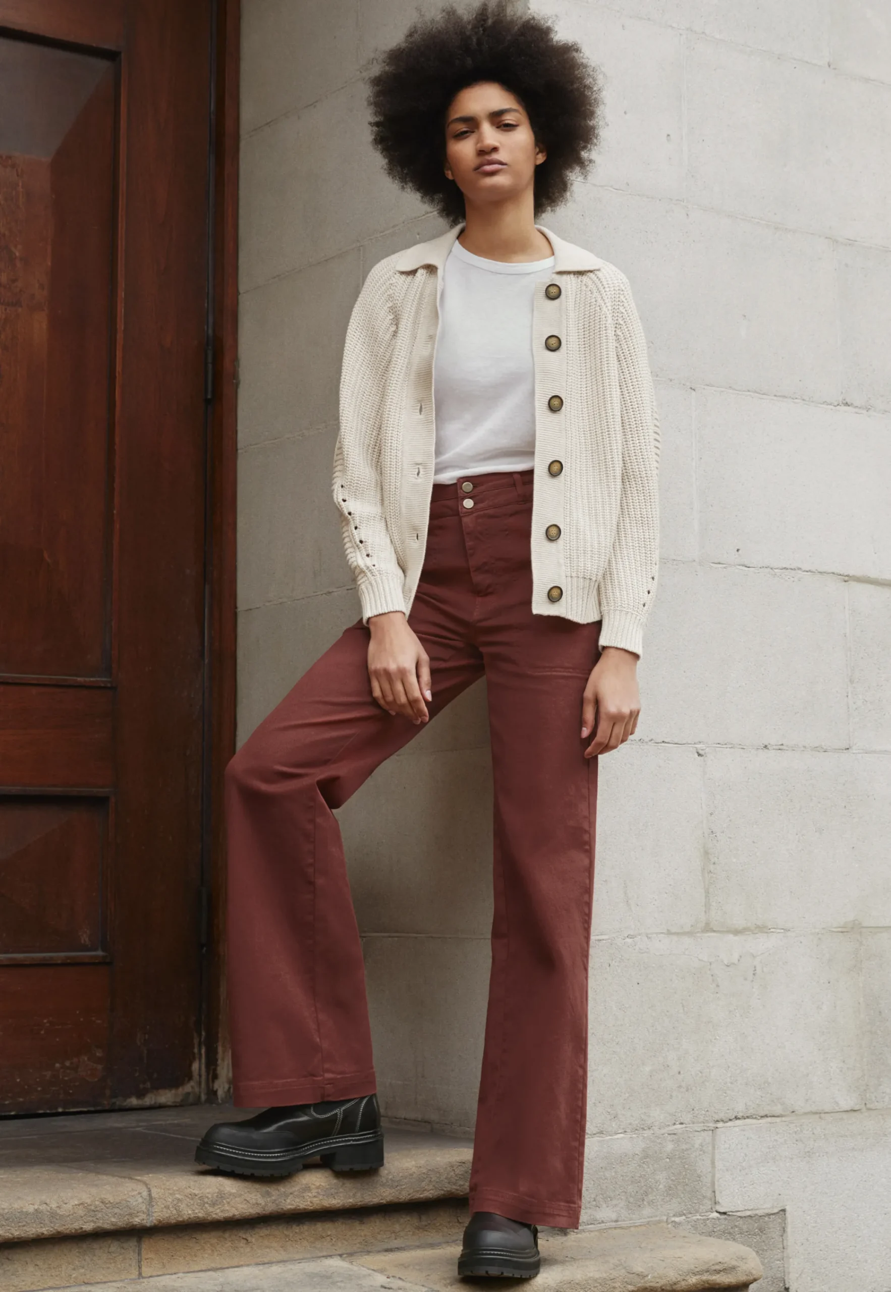 Rib-Stitch Cardigan*Wrap London Store