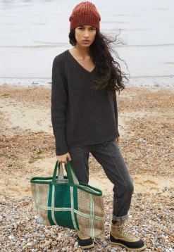 Rib-Stitch Sweater*Wrap London New