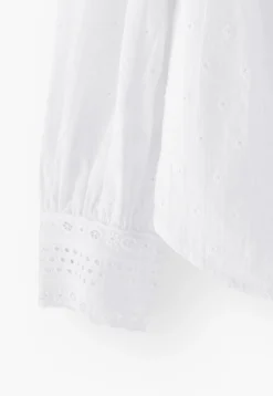 Ruffle-Neck Broderie Blouse*Wrap London Store