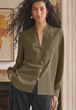 Stitch-Detail Blouse*Wrap London Cheap