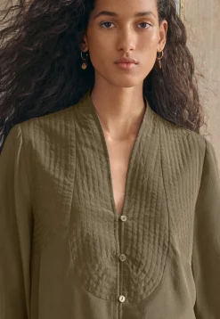 Stitch-Detail Blouse*Wrap London Cheap