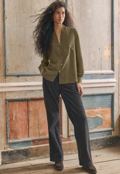 Stitch-Detail Blouse*Wrap London Cheap