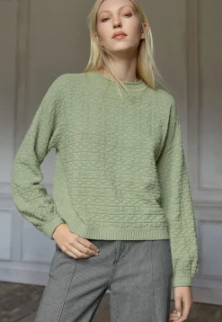 Stitch-Detail Sweater*Wrap London Outlet