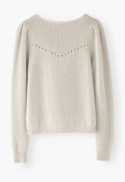 Stitch-Mixing Pointelle Sweater*Wrap London Best Sale