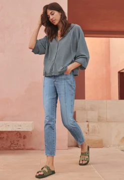 Straight Cropped Jeans*Wrap London Cheap
