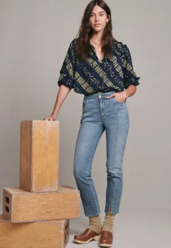 Straight Cropped Jeans*Wrap London Cheap