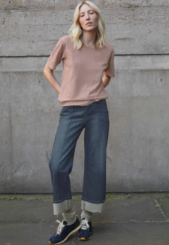 Straight Turned-Up-Hem Jeans*Wrap London Cheap