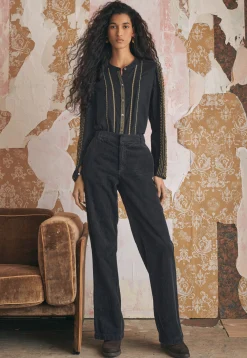 Straight-Leg Cord Trousers*Wrap London Best Sale