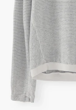 Striped Funnel-Neck Top*Wrap London Best Sale