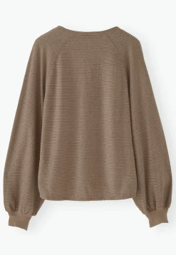 Striped V-Neck Top*Wrap London Cheap