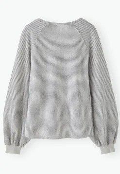 Striped V-Neck Top*Wrap London Store