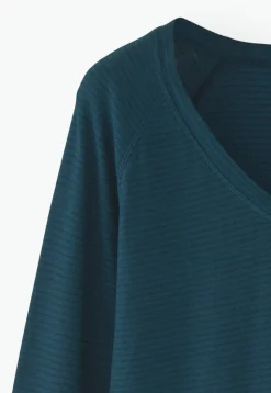 Striped V-Neck Top*Wrap London Outlet