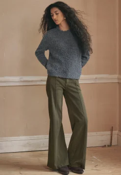 Striped Wide-Leg Trousers*Wrap London Clearance