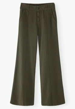 Striped Wide-Leg Trousers*Wrap London Clearance