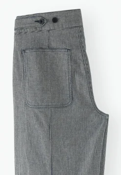 Striped Wide-Leg Trousers*Wrap London Cheap