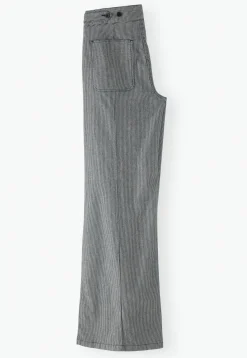 Striped Wide-Leg Trousers*Wrap London Cheap